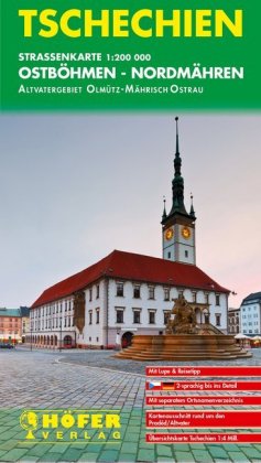 Höfer Straßenkarte CS 003 Tschechien - Ostböhmen, Nordmähren 1:200.000