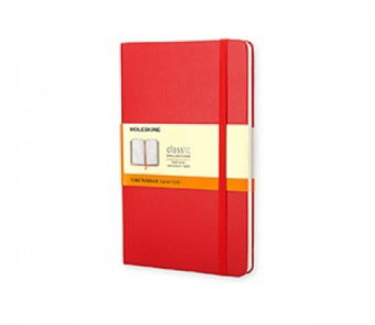 Moleskine classic, Large Size, Ruled Notebook, red