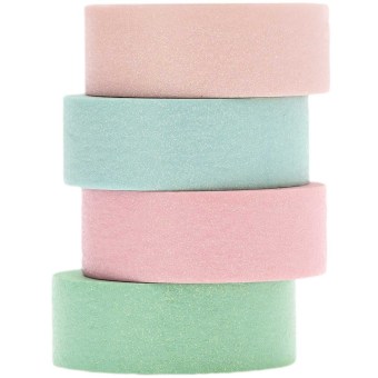 Tape Set, Glitter, Pastell FSC Mix