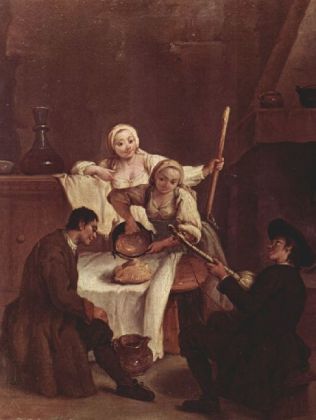 Pietro Longhi - Die Polenta - 500 Teile (Puzzle)