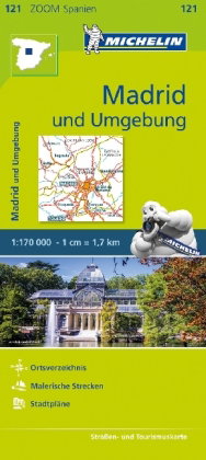 Michelin Karte Madrid und Umgebung. Madrid et ses environs