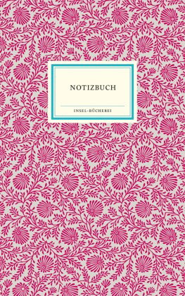 Notizbuch Insel-Bücherei »Blumendekor magenta«