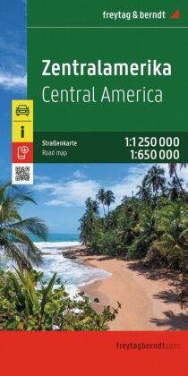 freytag & berndt Straßenkarte Zentralamerika 1:1,25 Mio.