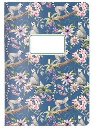 Heft A5 kariert, Äffchen