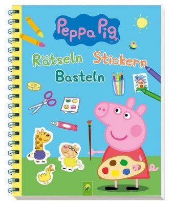 Peppa Pig Rätseln, Stickern, Basteln. Mit 100 farbenfrohen Stickern