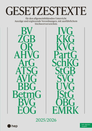 Gesetzestexte 2025/2026 (Print inkl. digitaler Ausgabe)