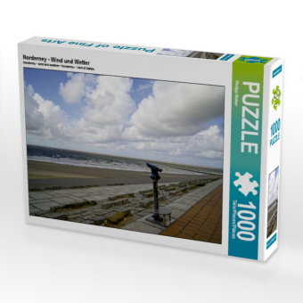 CALVENDO Puzzle Norderney - Wind und Wetter | 1000 Teile Lege-Größe 64x48cm Foto-Puzzle für glücklic