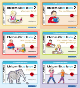 Ich kann Sätze lesen Teil 2 in Sprechsilben mit Dana und Leander. Tl.2