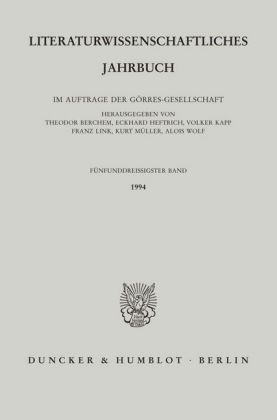 Literaturwissenschaftliches Jahrbuch