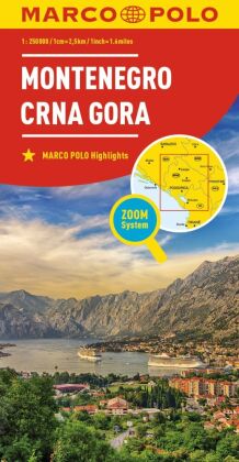 MARCO POLO Länderkarte Montenegro 1:250.000