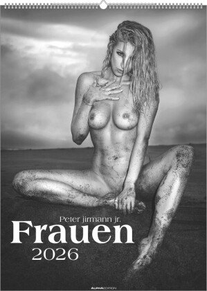 Alpha Edition - Frauen 2026 - Wandkalender 50×70 cm mit 12 ästhetischen Schwarz-Weiß-Fotografien, gr