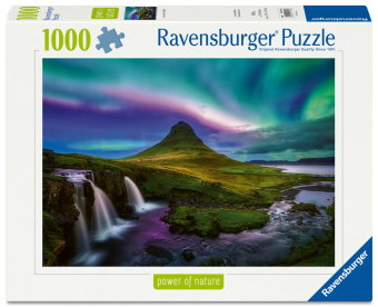 Erwachsenenpuzzle 1000 Teile - Nordlichter über Kirkjufell