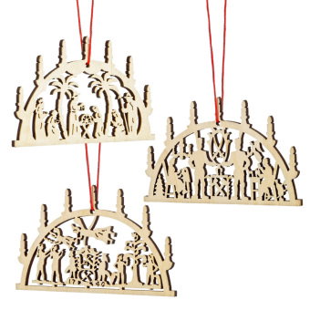 3er-Set Holz-Anhänger »Schwibbogen«