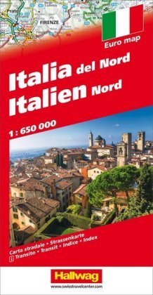 Italien Nord Strassenkarte 1:650 000