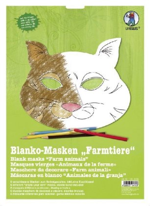 URSUS Blanko-Masken "Farmtiere"