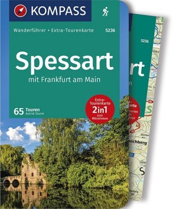 KOMPASS Wanderführer Spessart mit Frankfurt am Main, 65 Touren mit Extra-Tourenkarte