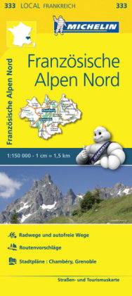 Michelin Karte Französische Alpen Nord. Isère, Savoie