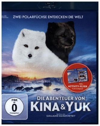Die Abenteuer von Kina & Yuk - Zwei Polarfüchse entdecken die Welt, 1 Blu-ray
