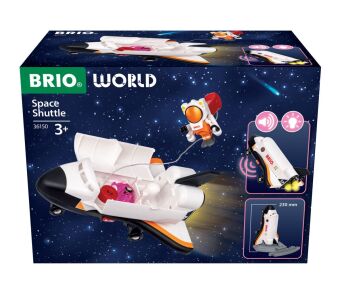 BRIO World 36150 Space Shuttle - großes BRIO World Space Shuttle - zauberhaftes Geschenk für Kinder
