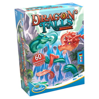 ThinkFun 76496 Dragon Falls - 3D Logikspiel, für Kinder und Erwachsene, Brettspiel ab 1 Spieler, ab