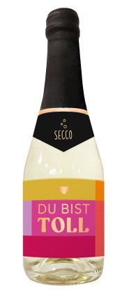 Secco-Flasche 0,2l Du bist toll