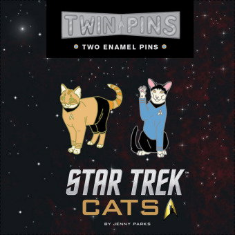 Star Trek Cats Twin Pins
