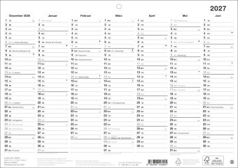 Black&White Tafelkalender A4 2027