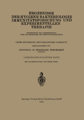 Ergebnisse der Hygiene Bakteriologie Immunitätsforschung und Experimentellen Therapie