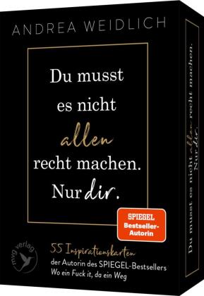 Du musst es nicht allen recht machen. Nur dir.