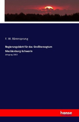 Regierungsblatt für das Großherzogtum Mecklenburg-Schwerin