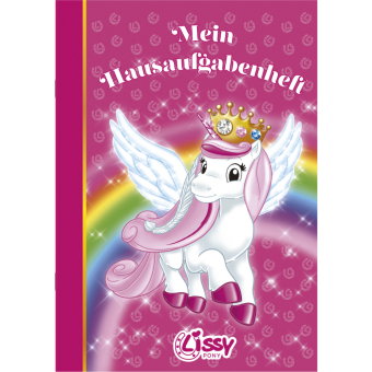 Lissy Pony - Lissy Pony Hausaufgabenheft Grundschule 2026 - A5 Schulplaner 15×21 cm mit Glitzer-Desi