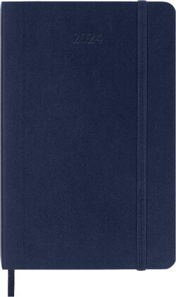 Moleskine 12 Monate Wochen Notizkalender 2024, Pocket/A6, Saphir