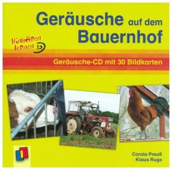 Geräusche auf dem Bauernhof, 1 Audio-CD + 30 Bildkarten