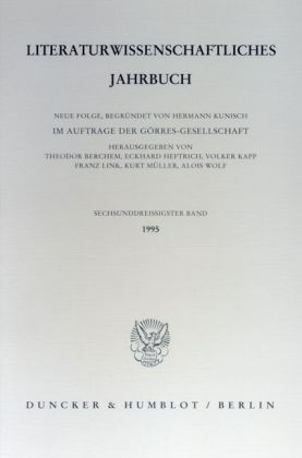 Literaturwissenschaftliches Jahrbuch.