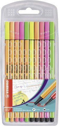 Fineliner & Filzstifte - STABILO point 88 + Pen 68 - 10er Pack - Neonfarben