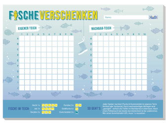 Spiele-Block Fische Verschenken A5