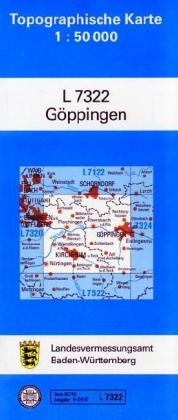 Topographische Karte Baden-Württemberg, Zivilmilitärische Ausgabe - Göppingen