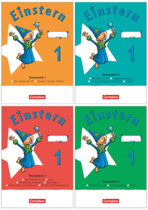 Einstern - Mathematik - Ausgabe 2021 - Band 1 Themenhefte 1-4, Diagnoseheft und Kartonbeilagen im Pa
