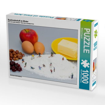 CALVENDO Puzzle Backlandschaft im Winter | 1000 Teile Lege-Größe 64x48cm Foto-Puzzle für glückliche
