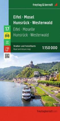 freytag & berndt Straßenkarte Eifel - Mosel - Hunsrück - Westerwald 1:150.000