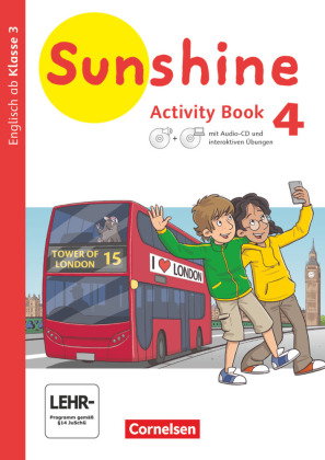 Sunshine - Englisch ab Klasse 3 - Allgemeine Ausgabe 2020 - 4. Schuljahr Activity Book mit interakti