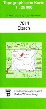 Topographische Karte Baden-Württemberg Elzach