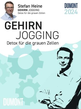 Stefan Heine Gehirnjogging 2024 Tagesabreißkalender - 11,8x15,9 - Rätselkalender - Knobelkalender -