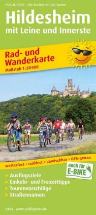 PUBLICPRESS Rad- und Wanderkarte Hildesheim mit Leine und Innerste