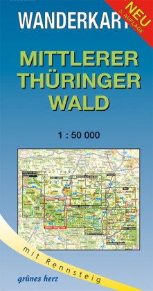 Wanderkarte Mittlerer Thüringer Wald