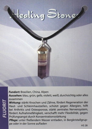 Fluorit Maxicard Healing Stones, R143-28