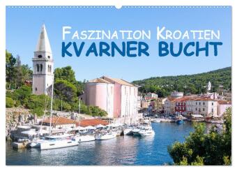 Faszination Kroatien - Kvarner Bucht (Wandkalender 2024 DIN A2 quer), CALVENDO Monatskalender