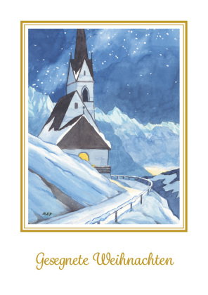 Reinhold Stecher Weihnachtskarte Sternenhimmel