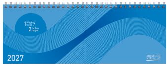 Tischkalender quer Professional Colourlux 2027 blau