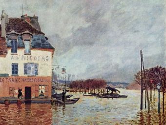 Alfred Sisley - Überschwemmung in Port Marly - 500 Teile (Puzzle)